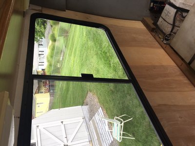 Yay!! Window in Place and secured.  Looks pretty good!