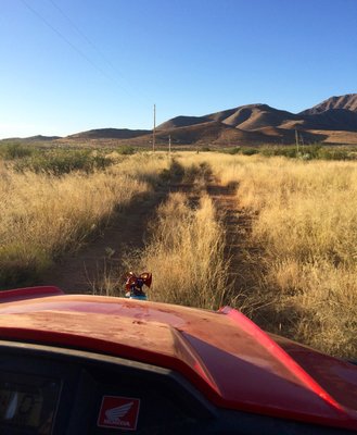 Heading off for distant hills