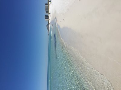 Oh the water.