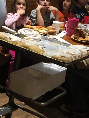 Cinnamon rolls at Lambert’s Cafe