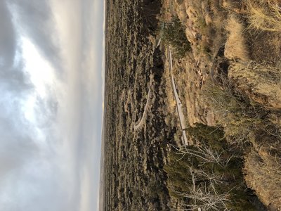Walkway over the rock