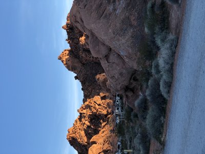 Stay amongst the rocks