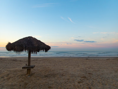 The beach is paid-access, and kept pretty clean of trash