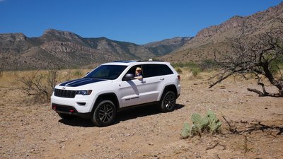 Testing a new Grand Cherokee Trailhawk in the Arizona mountains