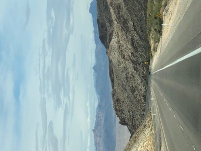 Long downhill grade into Laughlin