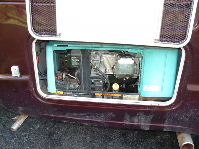 Broad view of generator compartment