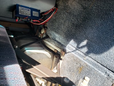 Magazine rack and bed side panel removed
