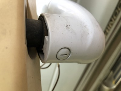 Passenger side view mirror with protect port