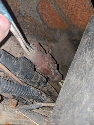 Disconnected white wire